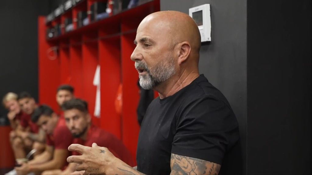 La primera charla de Sampaoli a su plantilla