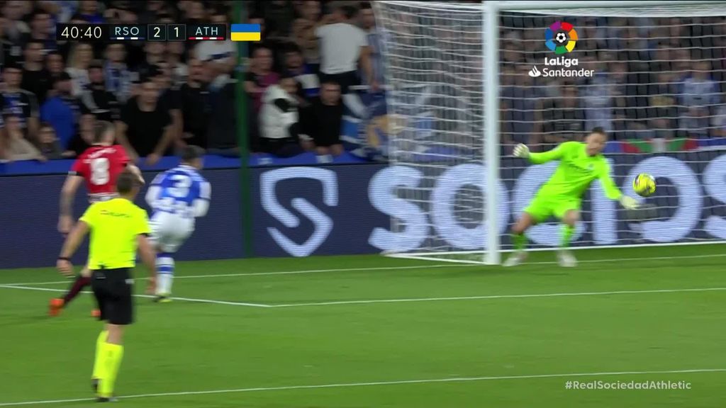 Real Sociedad 2-1 Athletic: Gol de Oihan Sancet
