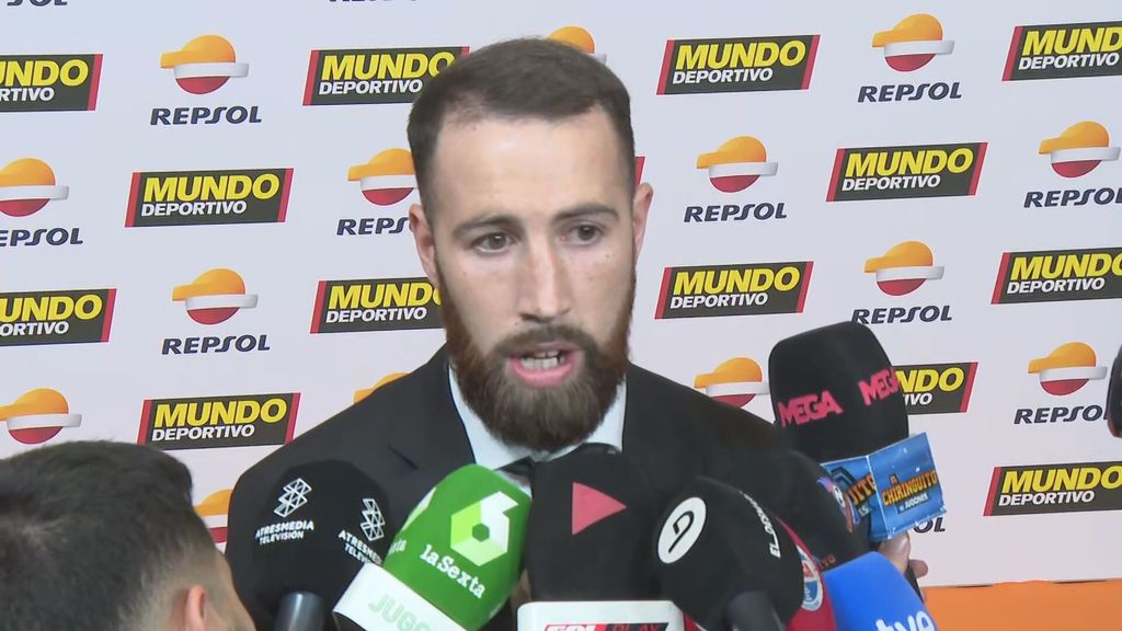 Sandor Martín se moja antes del duelo copero ante el Barcelona
