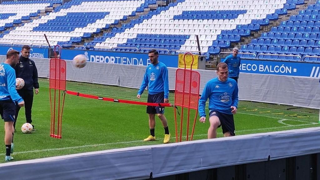 Primeras imágenes de Lucas Pérez entrenando con el Deportivo en su vuelta