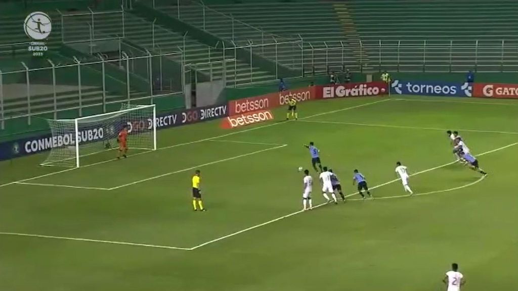 El gol con Uruguay sub 20 de Fabricio Díaz, objetivo del Barça