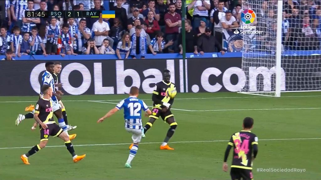 Real Sociedad 2-1 Rayo Vallecano: Gol de Carlos Fernández