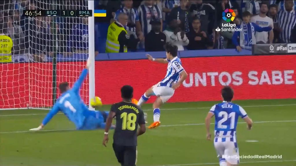 Real Sociedad 1-0 Real Madrid: Gol de Take Kubo