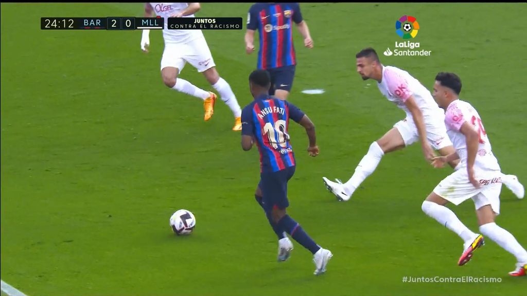 Barcelona 2-0 Mallorca: Gol de Ansu Fati (2)