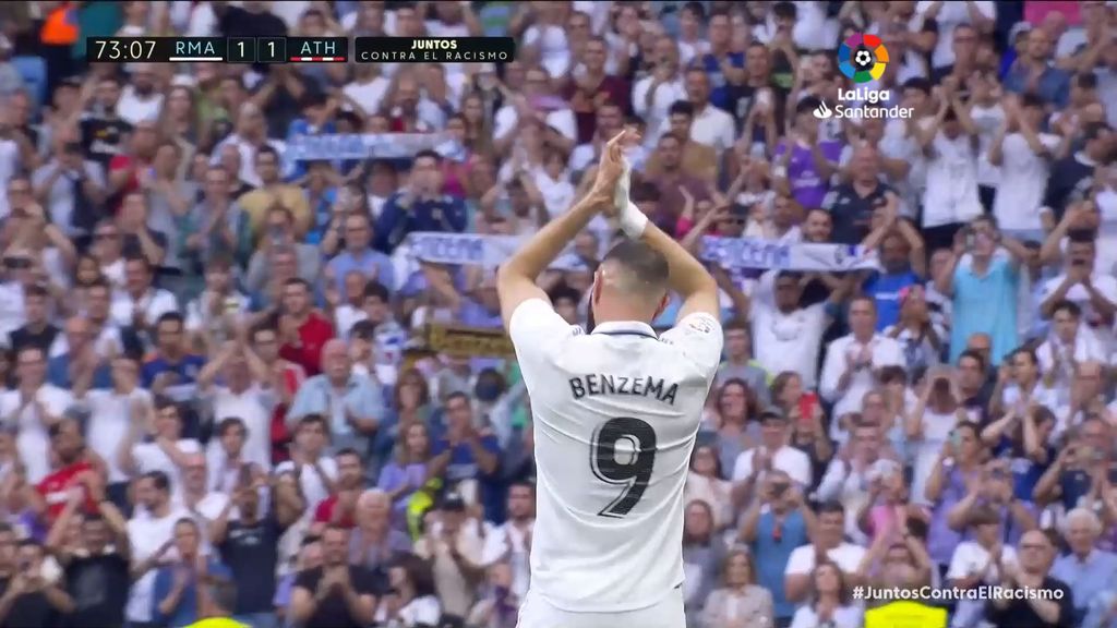 Real Madrid 1-1 Athletic: Cambio de Benzema