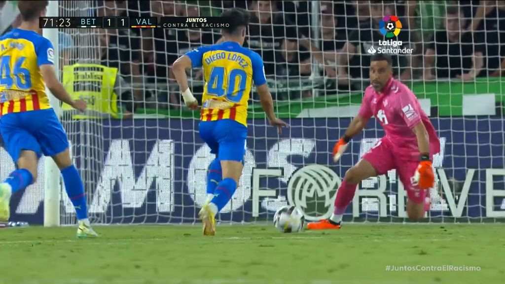 Real Betis 1-1 Valencia: Gol de Diego López