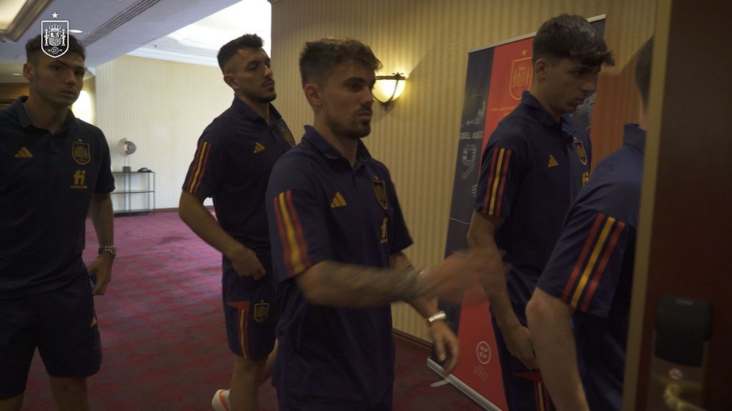 La Selección española sub-21 prepara el partido del martes contra Ucrania