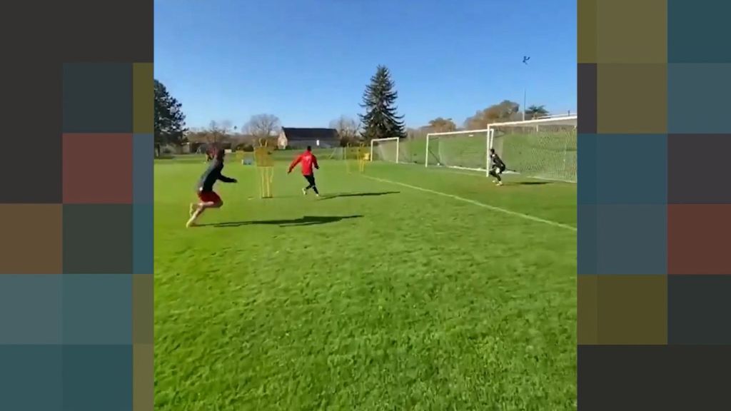 El golazo de Julien Ponceau en un entrenamiento con el Lorient