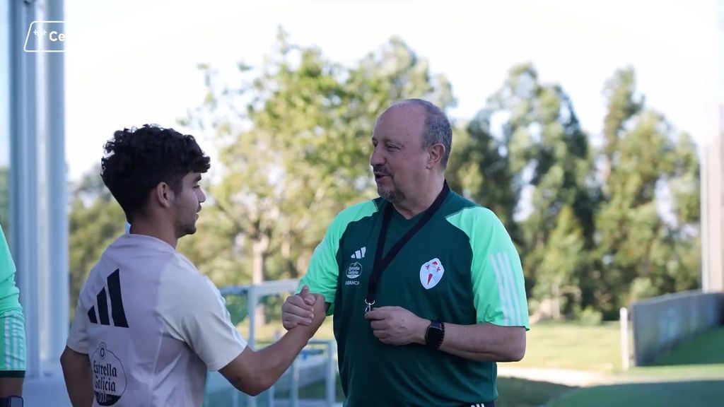 Las primeras horas de Rafa Benítez como entrenador del Celta