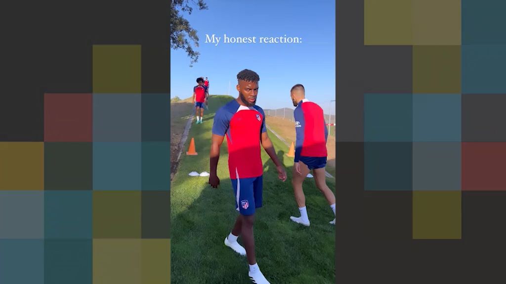 Los jugadores del Atleti sufren la rampa de San Rafael