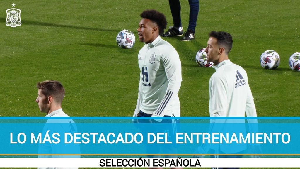 Lo más destacado del entrenamiento de la Selección Española (09/11/2020)