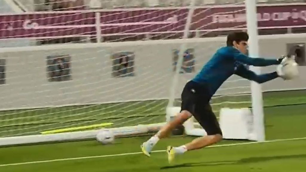 Sesión de entrenamiento de Bono con Marruecos