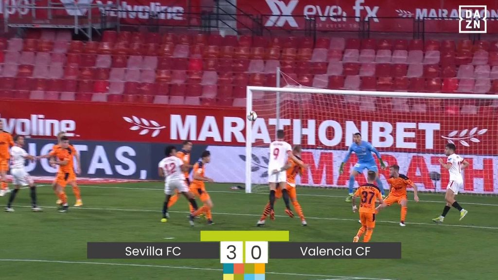 Sevilla 3-0 Valencia: Resumen del partido