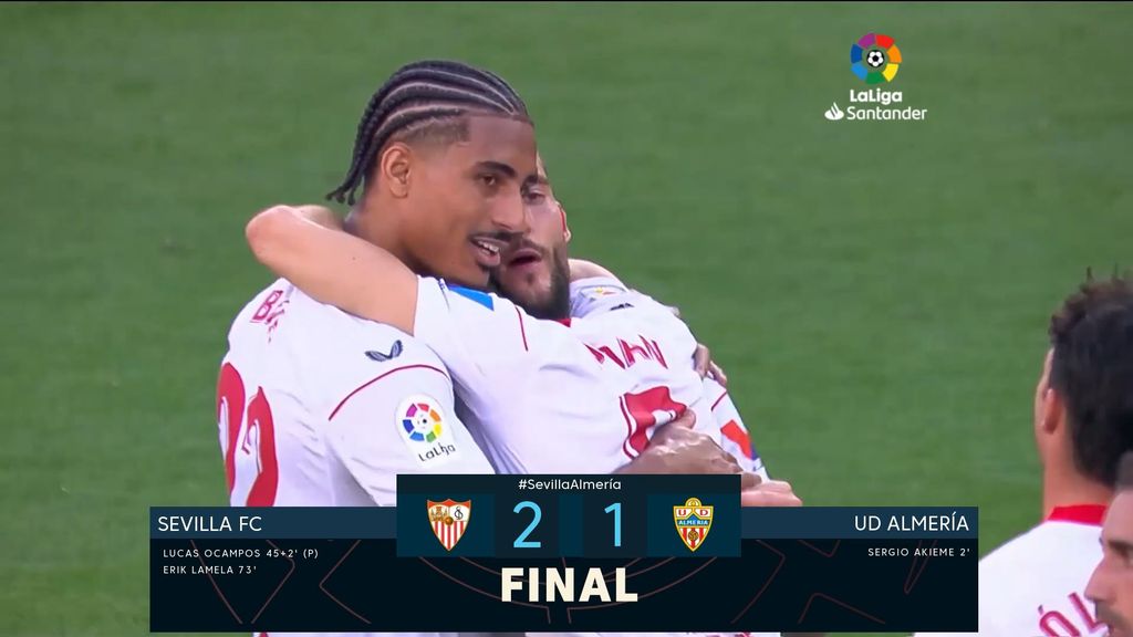 Sevilla 2-1 Almería: Resumen