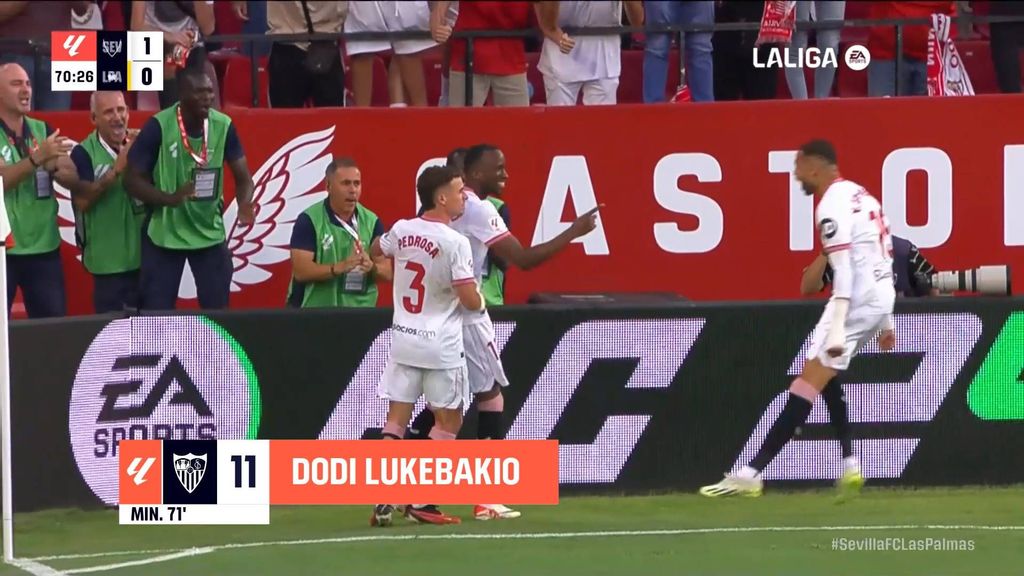 Sevilla 1-0 Las Palmas: Gol de Lukebakio
