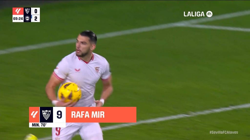 Sevilla 1-2 Alavés: Gol de Rafa Mir