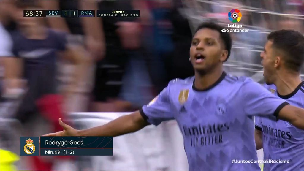 Sevilla 1-2 Real Madrid: Gol de Rodrygo
