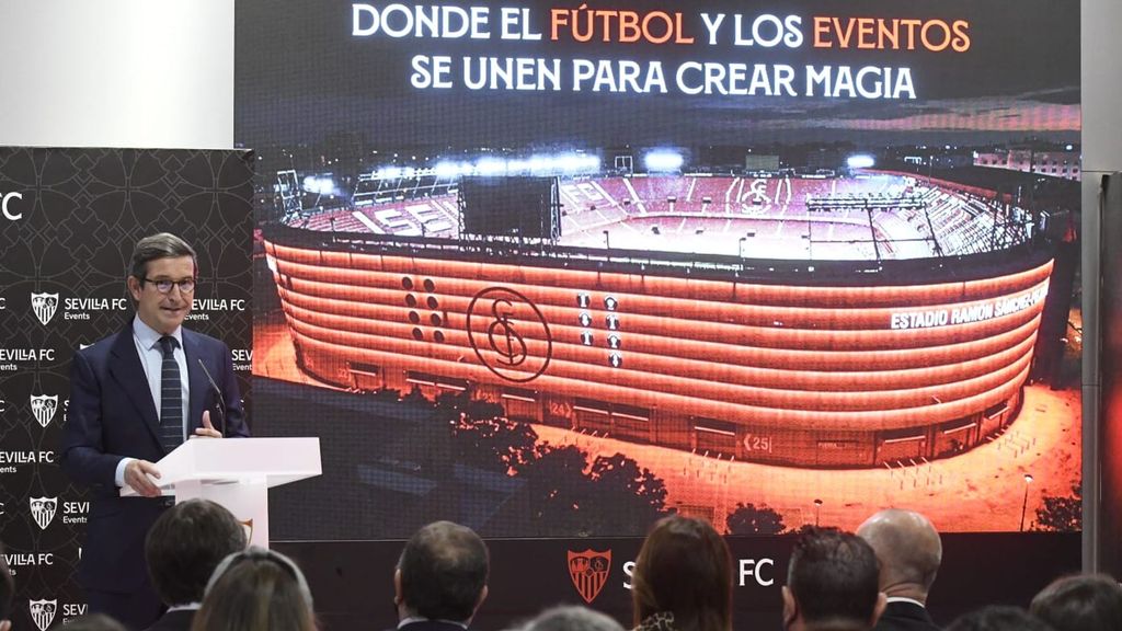 Show de luces en el Sánchez-Pizjuán