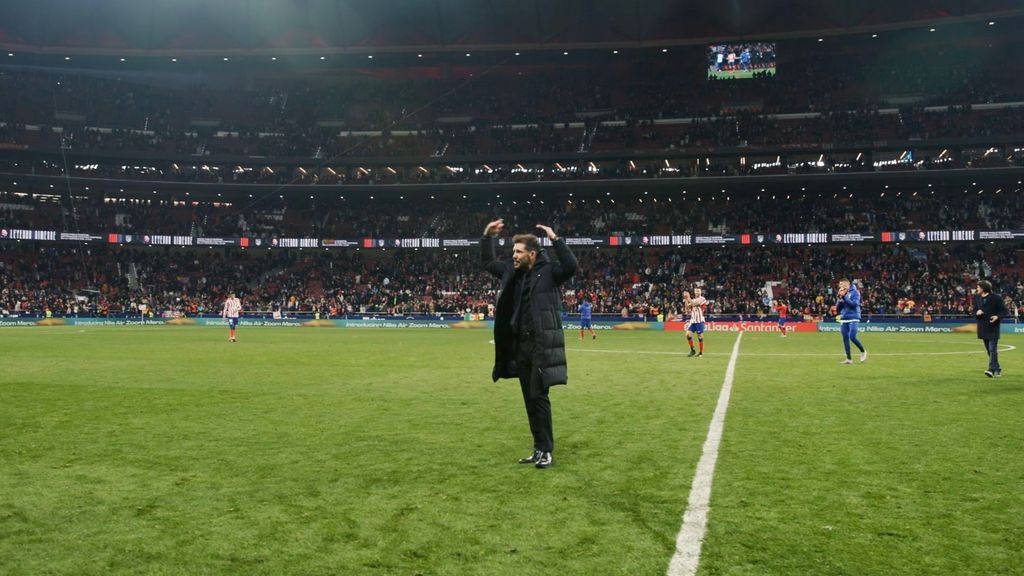 El homenaje a Simeone por su récord de partidos al frente del Atlético de Madrid