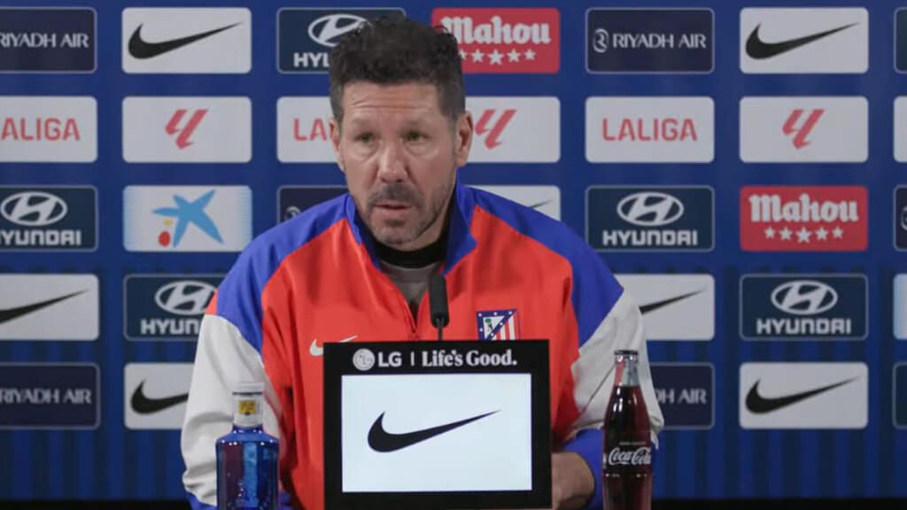 El Cholo Simeone aplaude a los veteranos del Atlético de Madrid: "Entrenan como si fueran chavales"