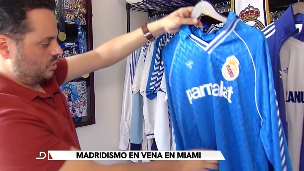 Coleccionista de camisetas del Real Madrid en Estados Unidos