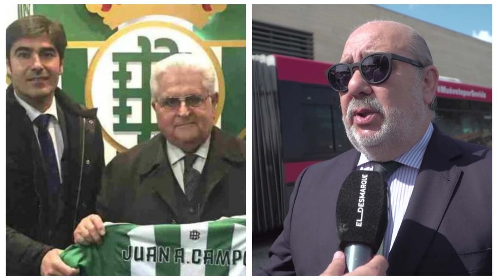Emilio Soto y Manolo Rodríguez despiden al socio número 1 del Real Betis, Juan Antonio Campos Camacho