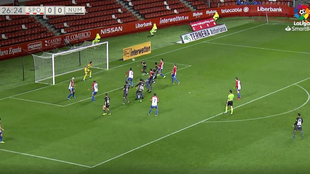 Sporting de Gijón - Numancia: Vídeo, goles y resumen (Jornada 15)