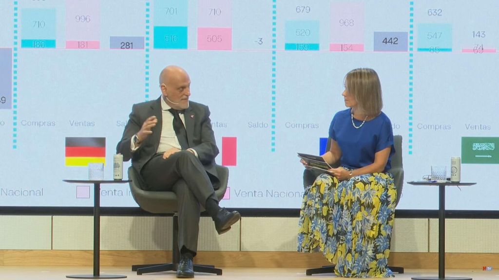 Javier Tebas saca pecho con el fichaje de Antony y Julián Álvarez para criticar el modelo de la Premier