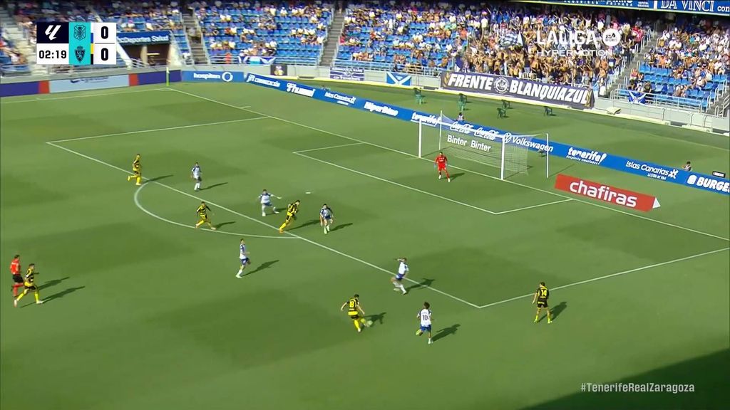 Tenerife 0-1 Zaragoza: Resumen del partido