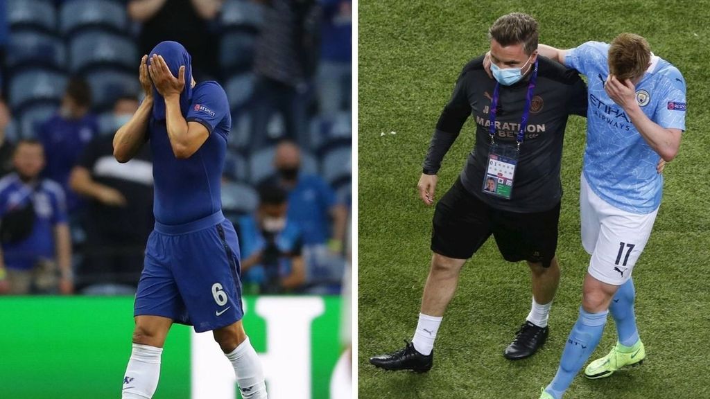 Final Champions League Manchester City 0-1 Chelsea: Lesión de Thiago Silva y De Bruyne