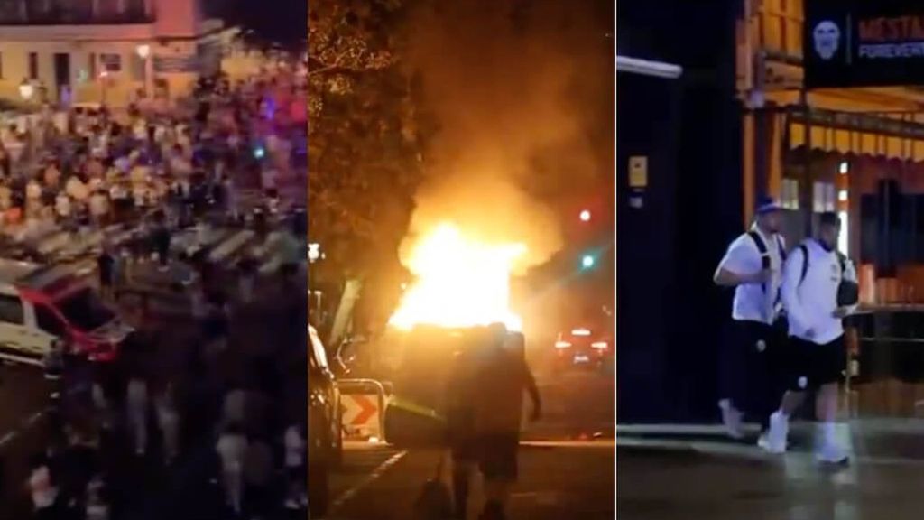 Valencia 2-3 Las Palmas: Los jugadores del Valencia abandonan Mestalla protegidos por la policía y con los gritos de la afición