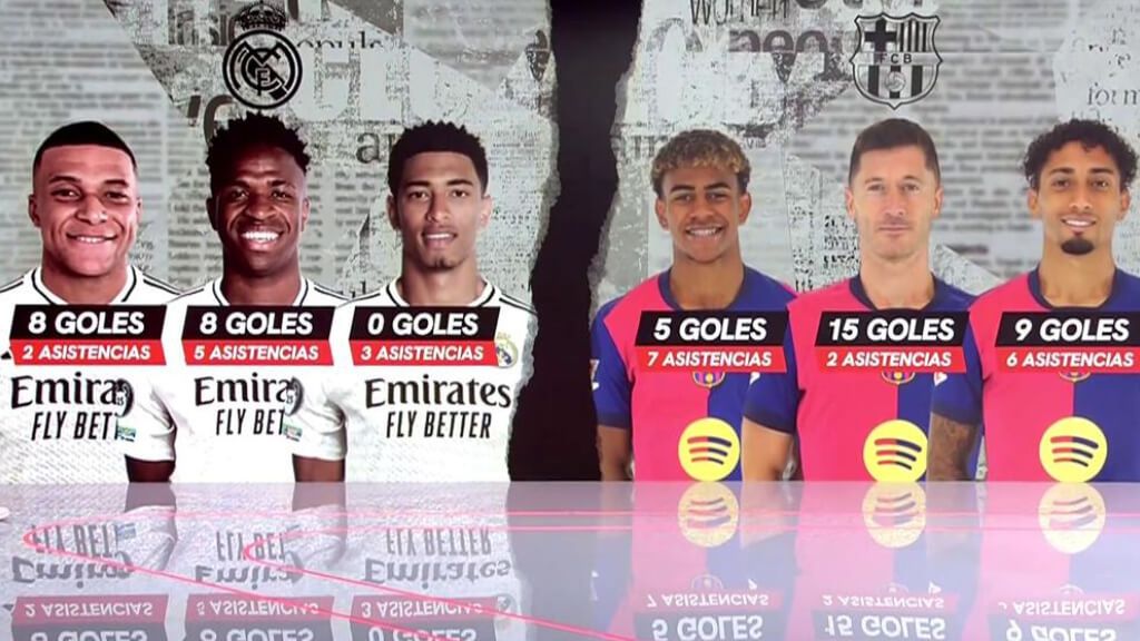 Los tridentes del Clásico, cara a cara: “Son dos estilos totalmente diferentes”