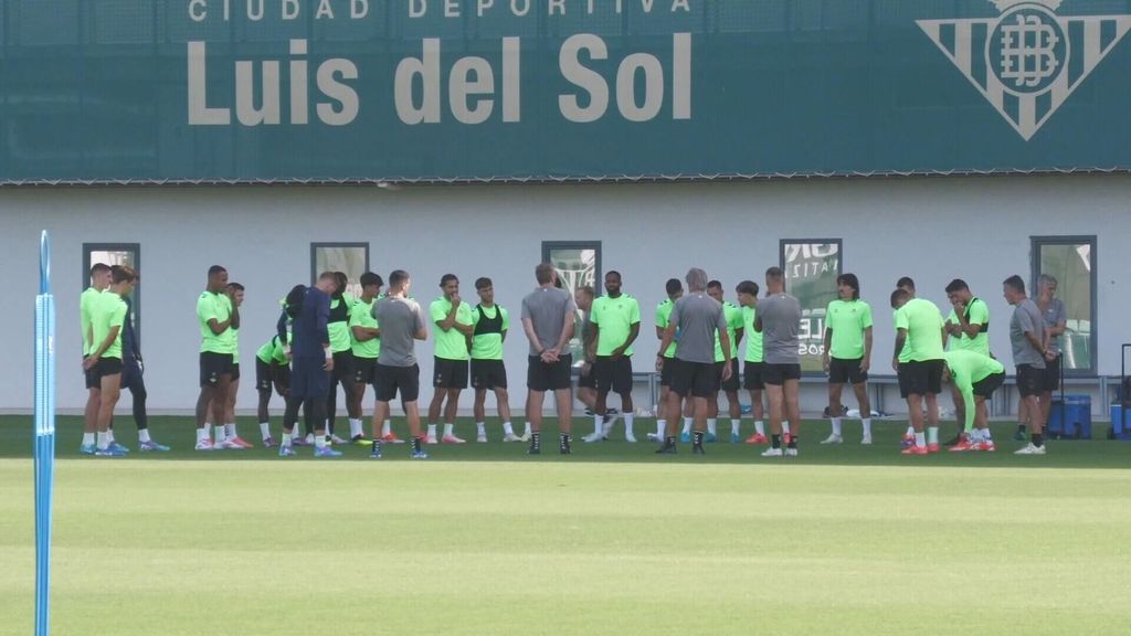 Última sesión del Betis antes del partido ante el Getafe