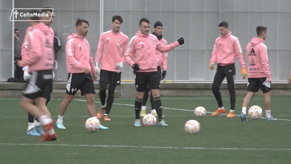Último entrenamiento antes del partido de Copa ante el Gernika
