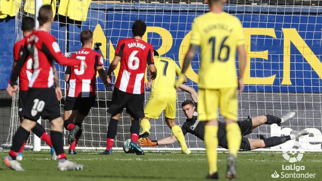 Villarreal-Athletic: Parada de Unai Simón (jornada 12)