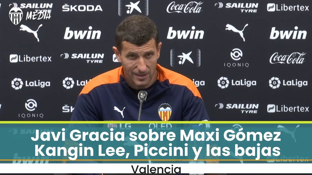 Javi Gracia y las bajas