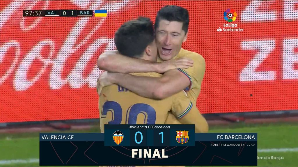 Valencia 0-1 Barcelona: Resumen del partido