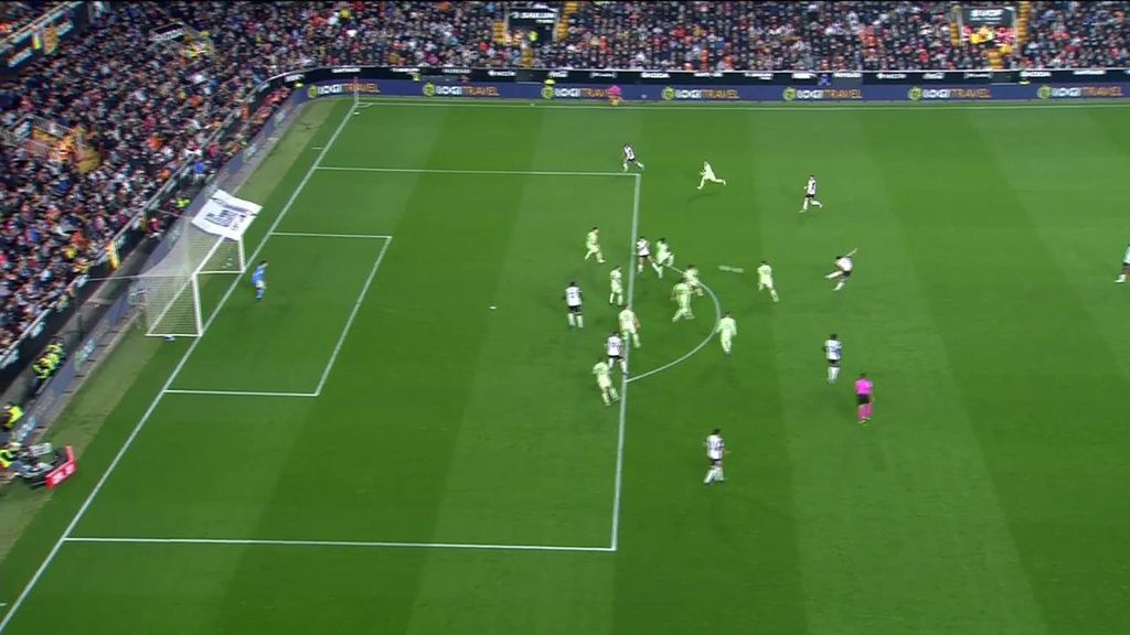 Valencia 1-0 Athletic: Gol de Guedes