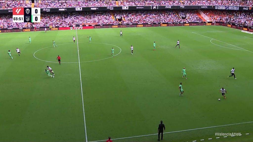 Valencia 1-0 Atlético: Gol de Hugo Duro
