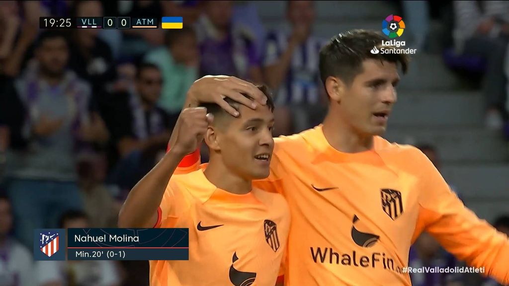 Valladolid 0-1 Atlético: Gol de Nahuel Molina