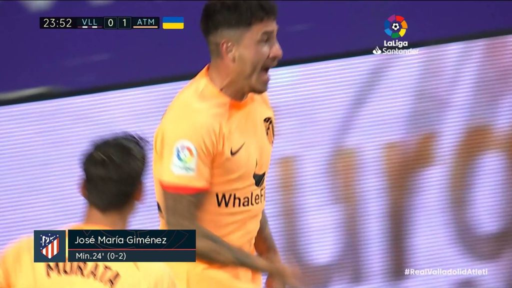 Valladolid 0-2 Atlético: Gol de Giménez