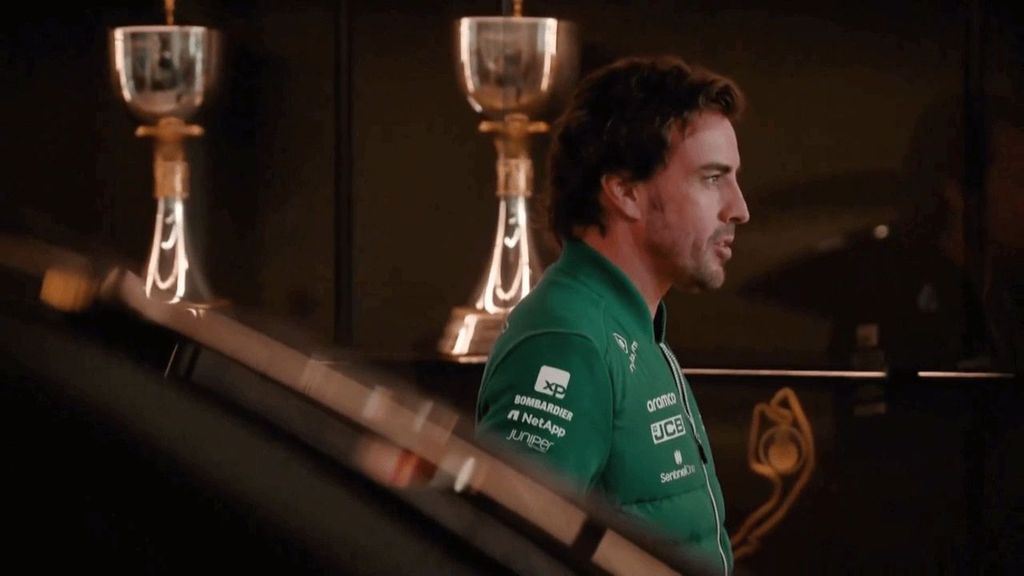 Fernando Alonso, en una entrevista para Aston Martin