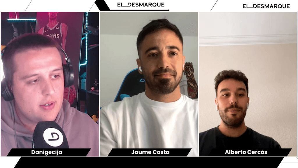 Jaume Costa, en el canal de Twitch de ElDesmarque