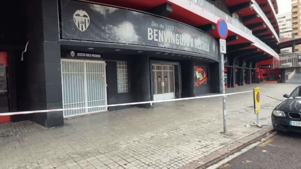 Paterna, Mestalla y la tienda del Valencia CF, desiertas por la alerta roja por la DANA