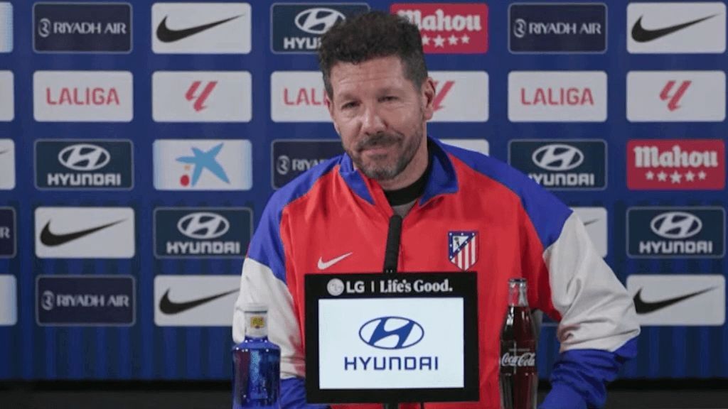 Simeone, su amor por la vida en San Valentín y los piropos al Barça