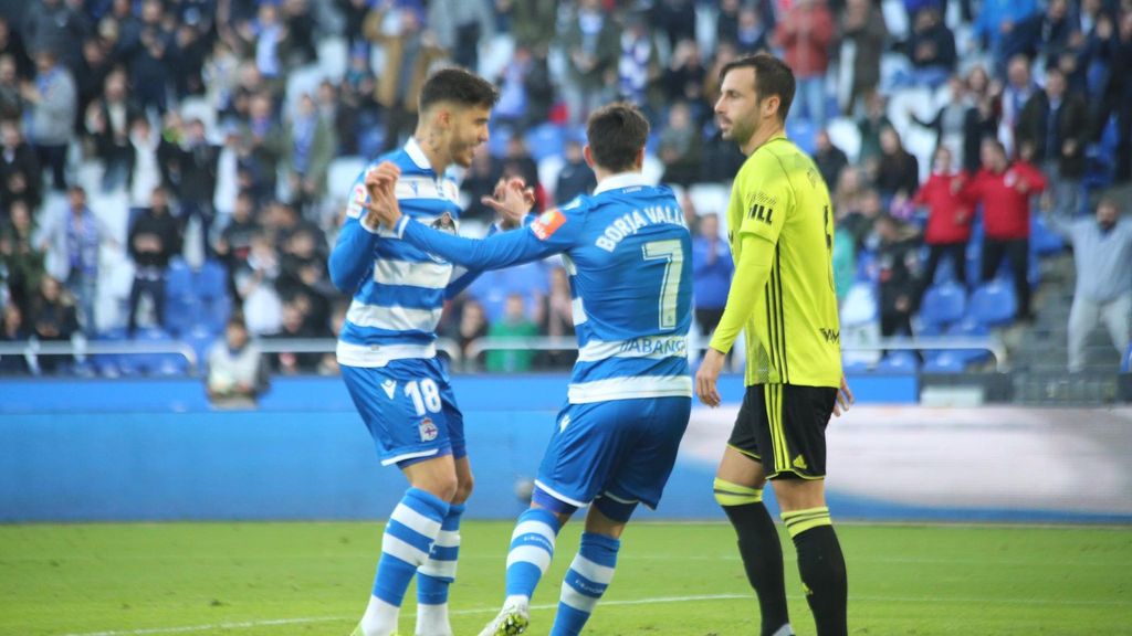 Deportivo - Real Zaragoza: Gol 1-2, Borja Valle (Jornada 19)
