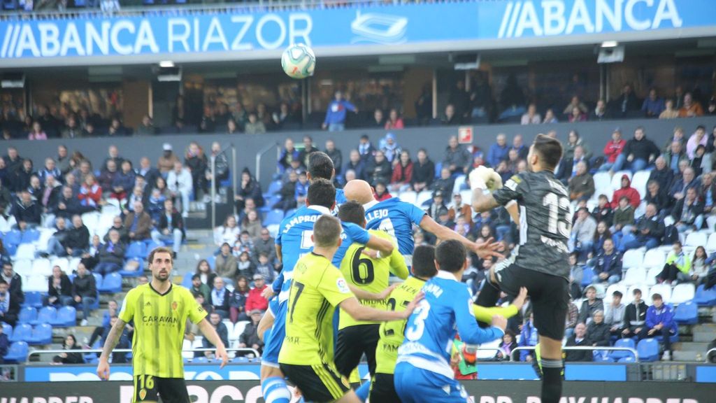 Deportivo 1-3 Real Zaragoza: Resumen (Jornada 19)
