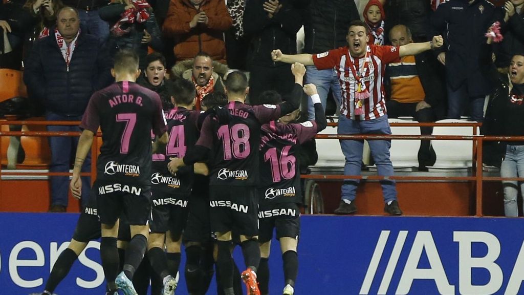 Lugo 1-2 Sporting: Resumen del partido