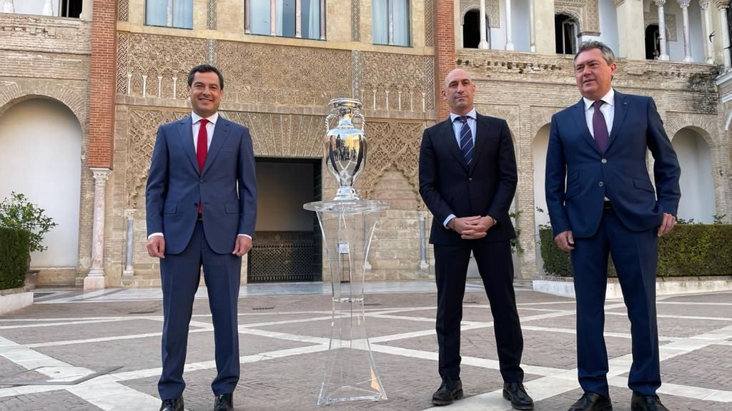 Acto de presentación de la Eurocopa en el Real Alcázar de Sevilla
