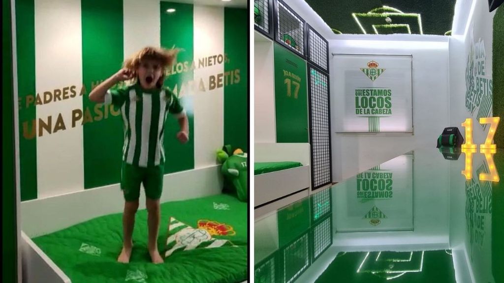 La habitación más bética del mundo: Yeyo alucina con la sorpresa de su padre